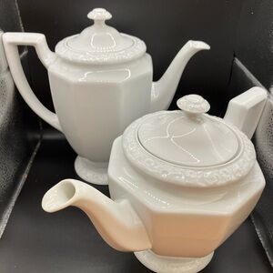 Rosenthal White Porcelain Tea and Coffee Pot